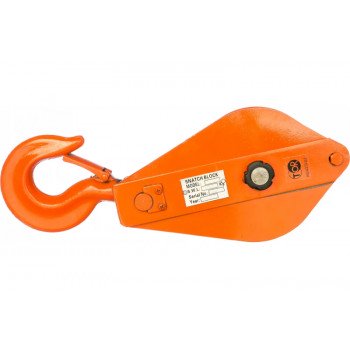 Блок монтажный однорольный с  крюком TOR HQG(L) K1-0,5 т с откидной щекой (S)