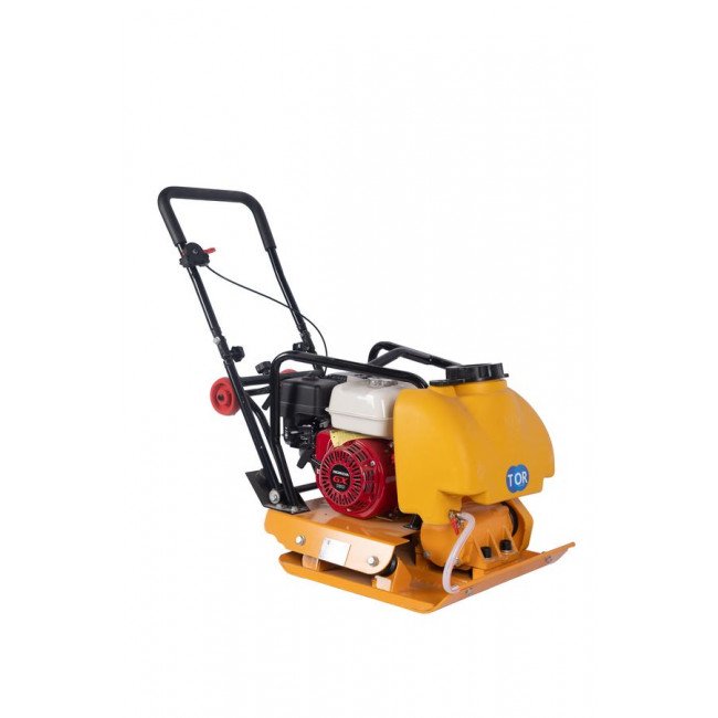 Виброплита TOR C-60(E) 60 кг, 11кН (Honda) бак, колесный комплект