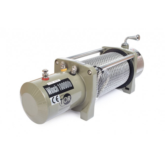 Лебедка автомобильная TOR ЛА S10000 г/п 4536 кг 28 м 12V