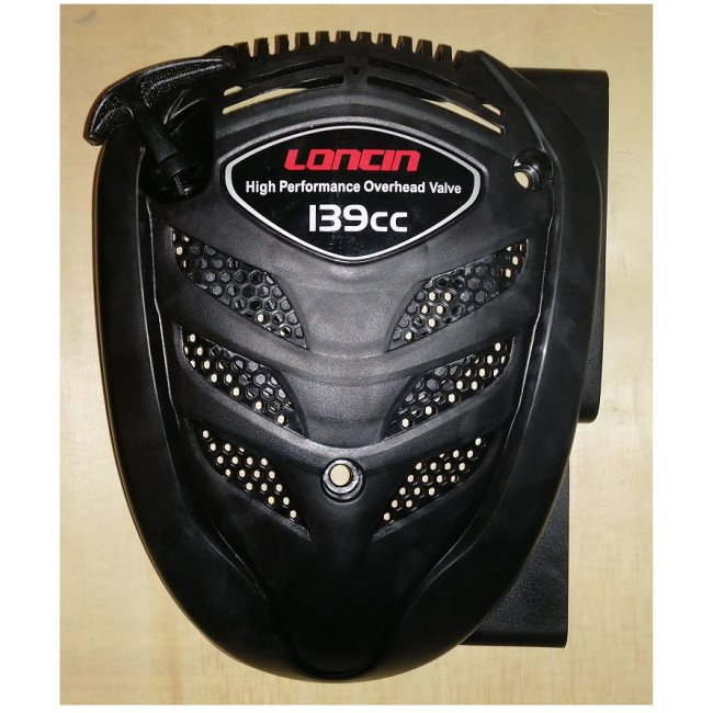 Двигатель бензиновый Loncin LC1P65FE (B type) D22.2 объем 139 куб.см 4 л.с вертикальный вал 22,2 мм ручной запуск