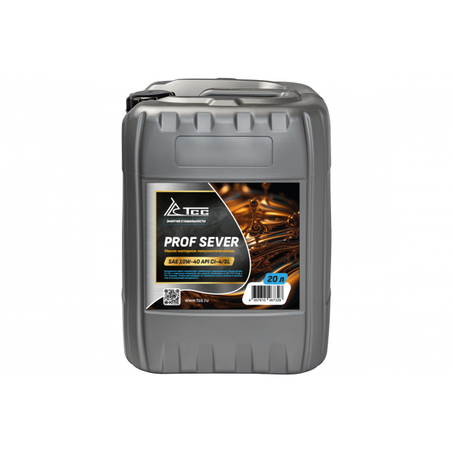 Масло полусинтетическое ТСС Проф Север SAE 10W40 CI-4 канистра 20л/Motor oil 20liter can