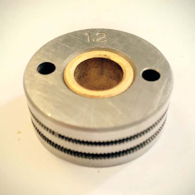 Ролик подающий под порошковую проволоку (30-10-12) 1.6/2.0 / Feed roller (1.6/2.0 flux type, 30х10х12)