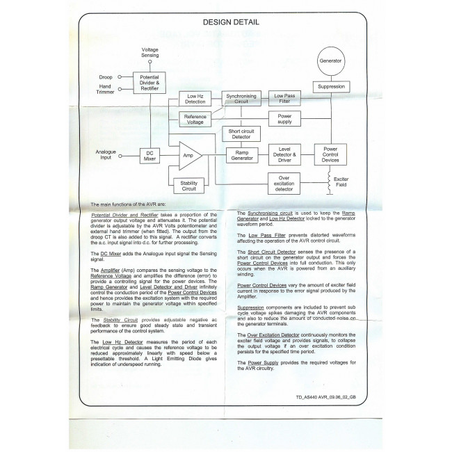 Регулятор напряжения AS440/ AVR AS440/KRS440B