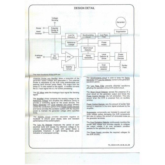 Регулятор напряжения AS440/ AVR AS440/KRS440B