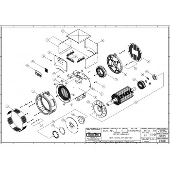 Генератор Mecc Alte ECO38-1L  SAE 2/11,5 (200 кВт)