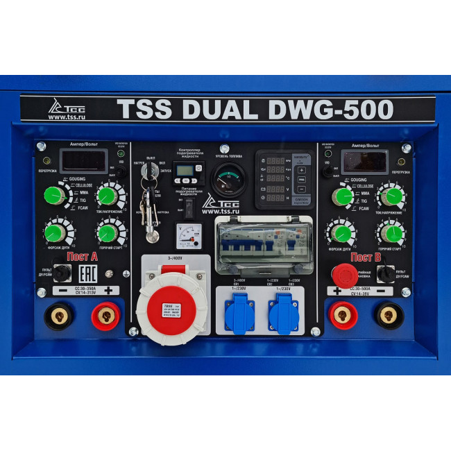Двухпостовой дизельный сварочный генератор TSS DUAL DWG-500