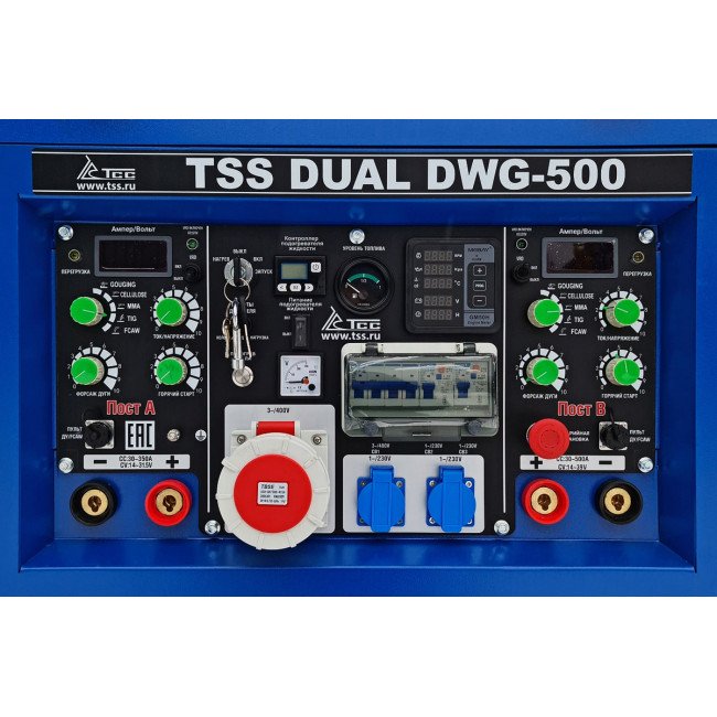 Двухпостовой дизельный сварочный генератор TSS DUAL DWG-500