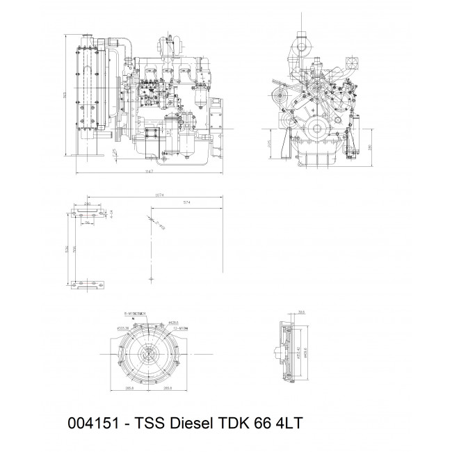 Двигатель TSS Diesel TDK 66 4LT