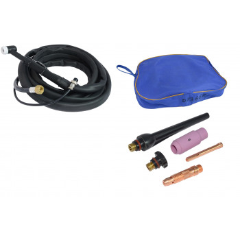 Горелка сварочная TIG  с газовым охлаждением WP-17 (2-pin, 4м) / Torch for TIG welding