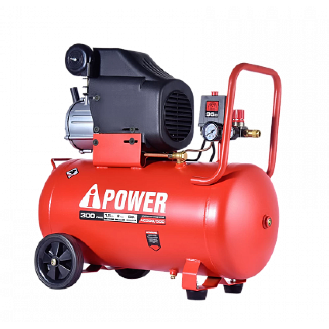 Компрессор поршневой масляный ременной A-iPower AC300/50D