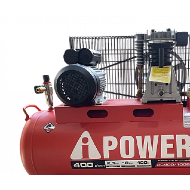 Компрессор поршневой масляный ременной A-iPower AC400/100B