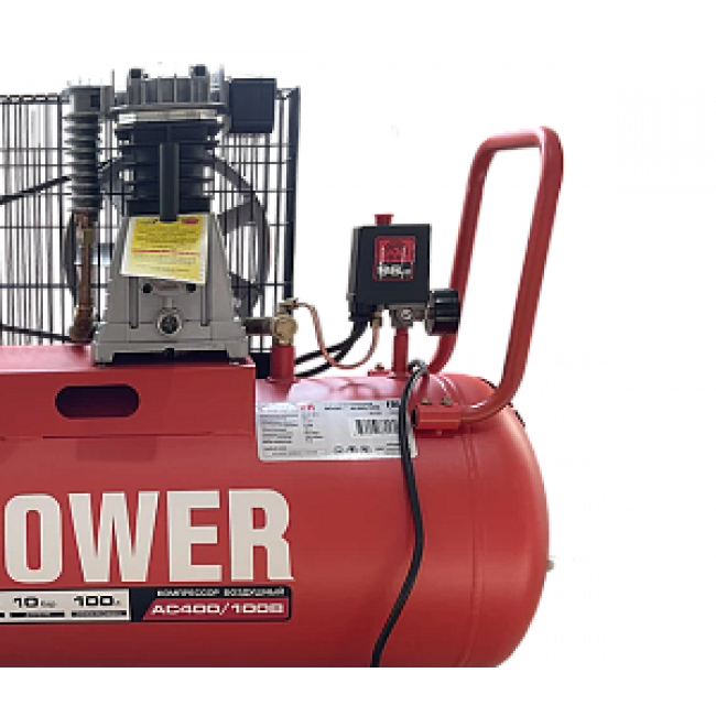 Компрессор поршневой масляный ременной A-iPower AC400/100B