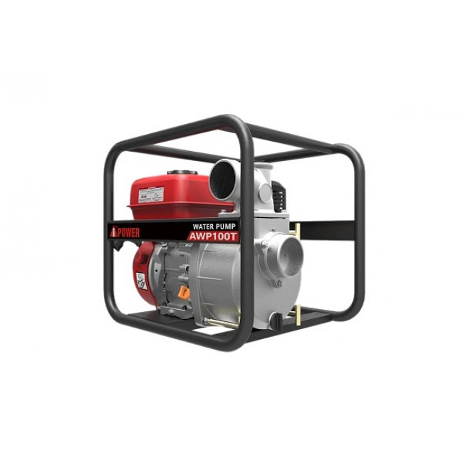 Мотопомпа бензиновая для грязной воды A-iPower AWP100T