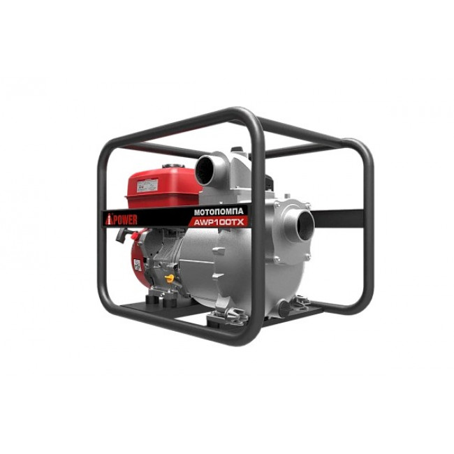 Мотопомпа бензиновая для сильно загрязненной воды A-iPower AWP100TX