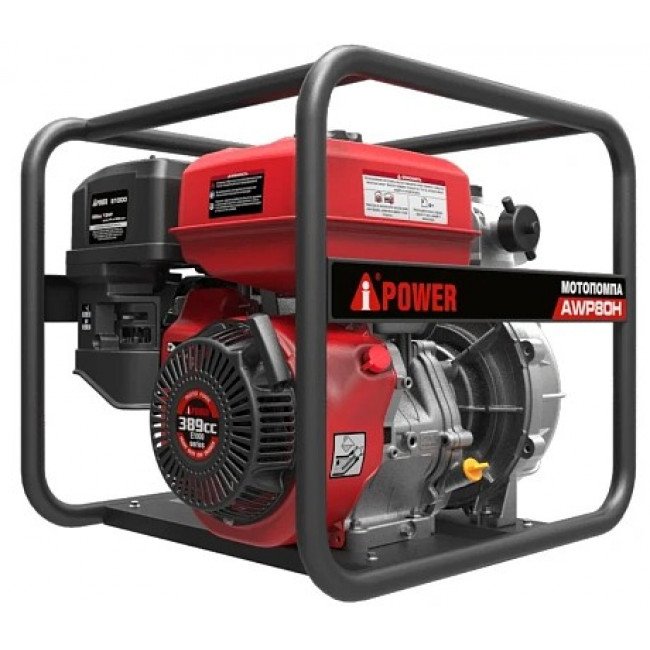 Мотопомпа бензиновая высоконапорная A-iPower AWP80Н