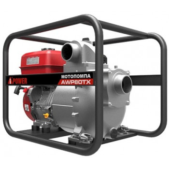 Мотопомпа бензиновая для сильно загрязненной воды A-iPower AWP80TX