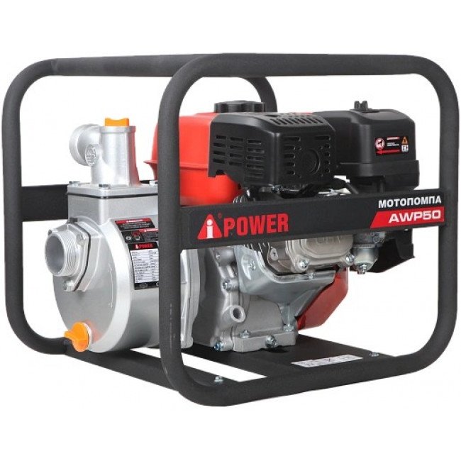 Мотопомпа бензиновая для чистой воды A-iPower AWP50
