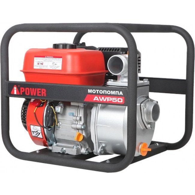Мотопомпа бензиновая для чистой воды A-iPower AWP50