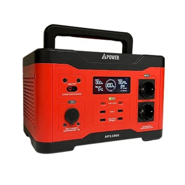 Аккумуляторная портативная электростанция A-iPower APS1800