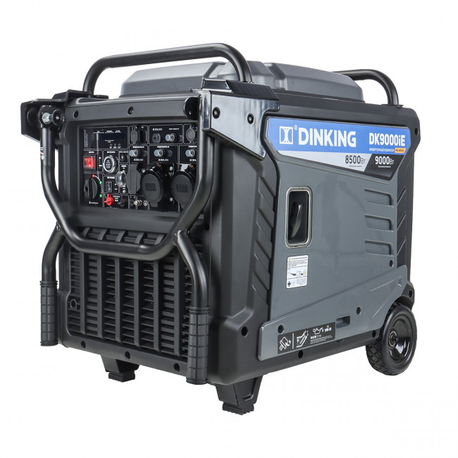 Генератор бензиновый инверторный Dinking DK9000iE (9кВт, 230В/50Гц, DK192, бак 26л.АВР)
