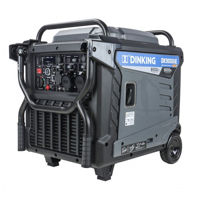 Генератор бензиновый инверторный Dinking DK9000iE (9кВт, 230В/50Гц, DK192, бак 26л.АВР)